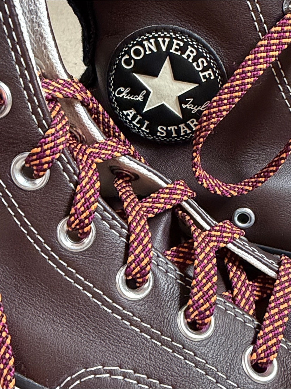 Converse Run Star Hike High-Top Sneakers - Brown/White - Picture 8 of 8